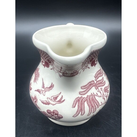 Churchill Earthenware Willow Rose Creamer Made In England 4” - Picture 4 of 6